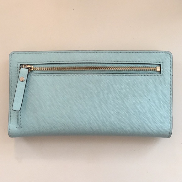 JUST REDUCED ‼️KATE SPADE MINT light blue wallet - Picture 3 of 6